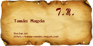 Tamás Magda névjegykártya