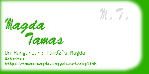 magda tamas business card